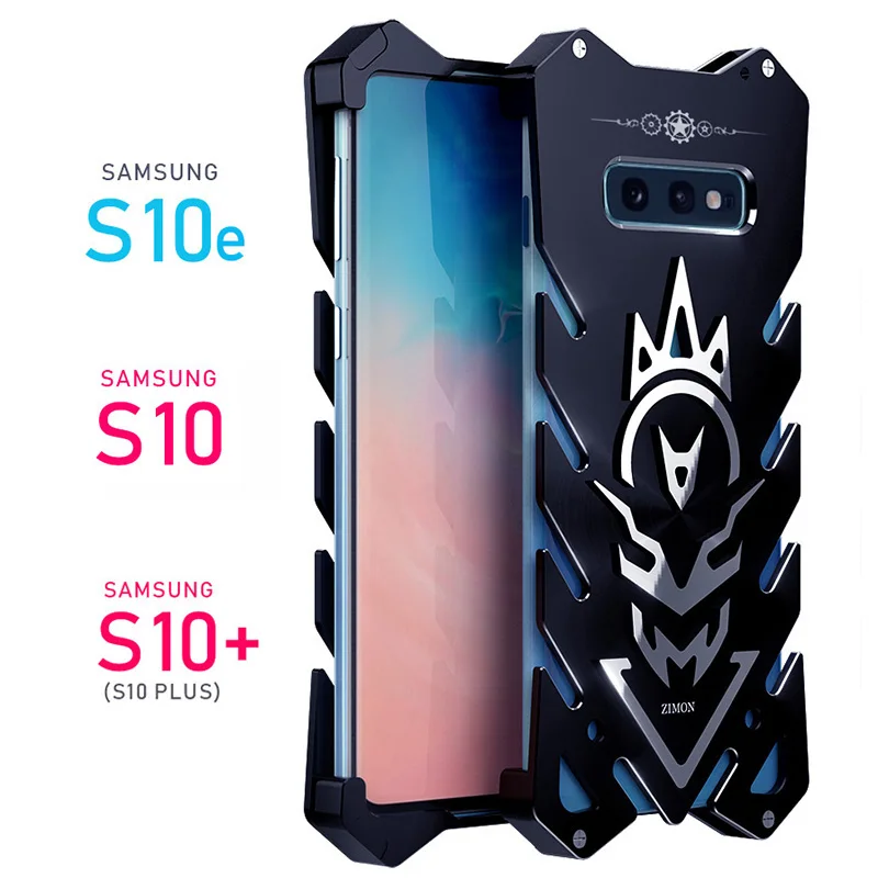 Роскошный бронированный металлический алюминиевый бампер для Samsung Galaxy S10 + Plus S10e