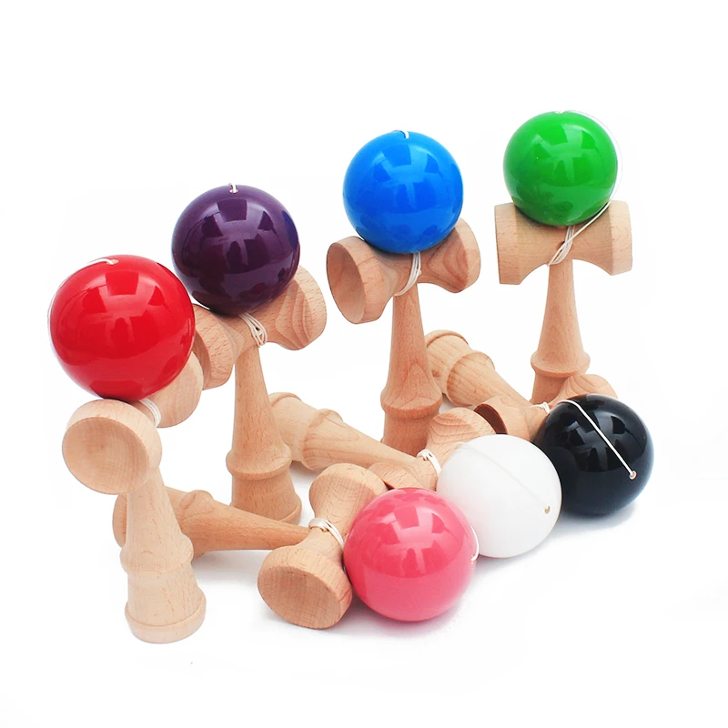 Шар Kendama большого размера искусственная краска диаметром 8 см деревянные игрушки