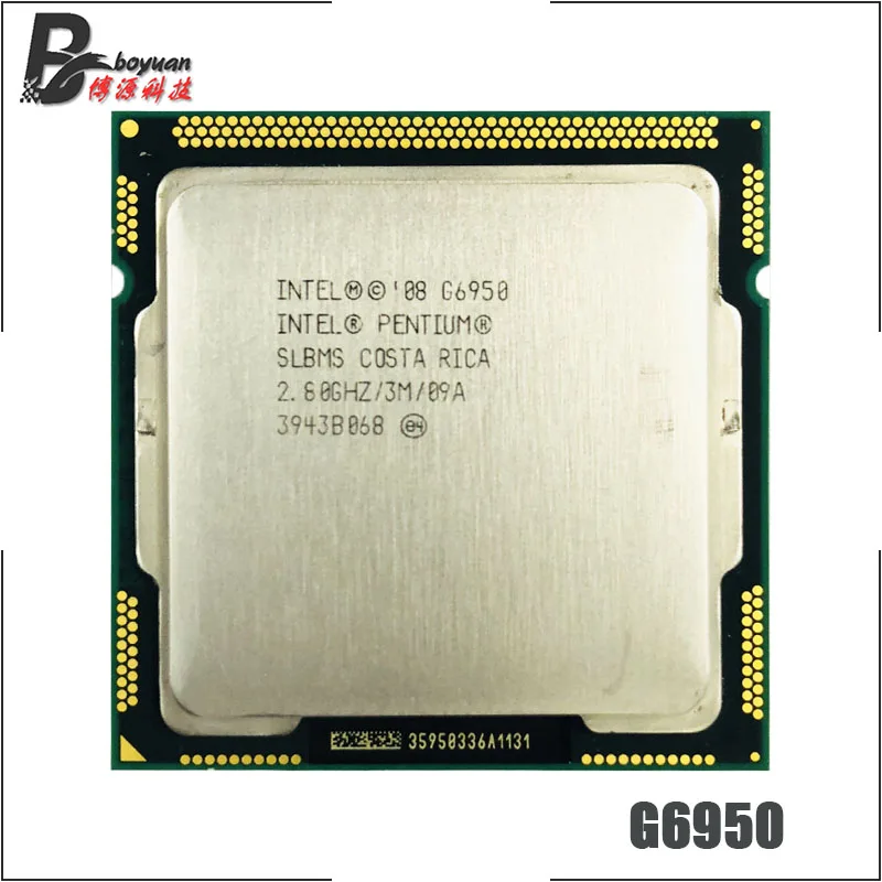 Двухъядерный процессор Intel Pentium G6950 2 8 ГГц двухъядерный ЦПУ L3 = 3M 73W LGA 1156|Процессоры|