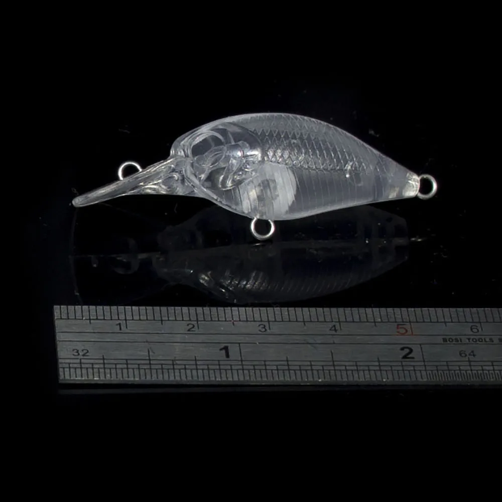 10 шт. пустые жесткие приманки Crankbait 37 мм неокрашенные рыболовные затычки воблеры