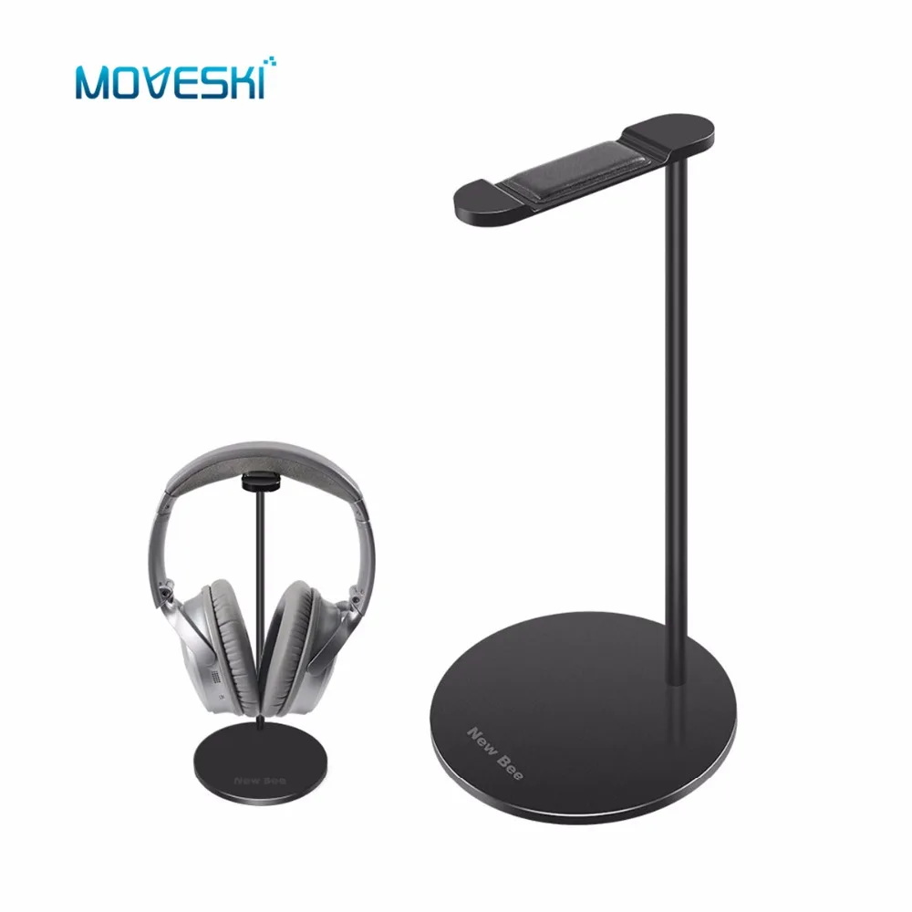 Moveski NB Z3 Подставка для наушников алюминиевый держатель натуральной кожи с ворсом