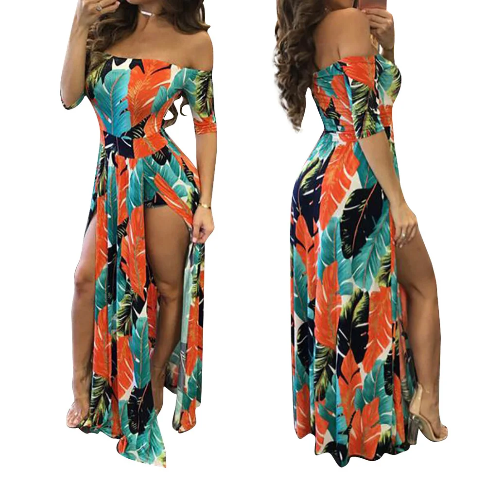 Прямая поставка платья с цветами Лето 2017 новое модное длинное платье коротким