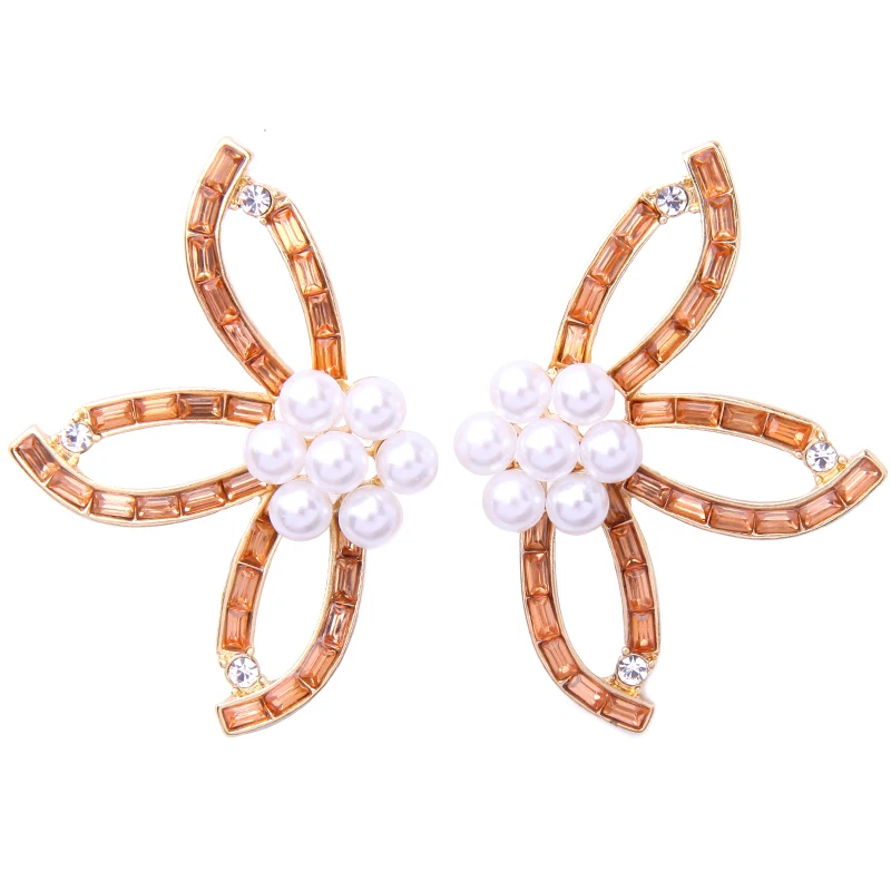 Серьги гвоздики с кристаллами 3 цвета|crystal stud earrings|fashion earringsstud earrings |