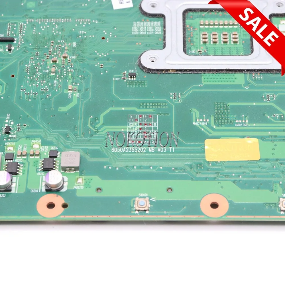 Ноутбук NOKOTION V000225000 для Toshiba Satellite C655 материнская плата 6050A2355202 HM55 PGA989 DDR3 Полная