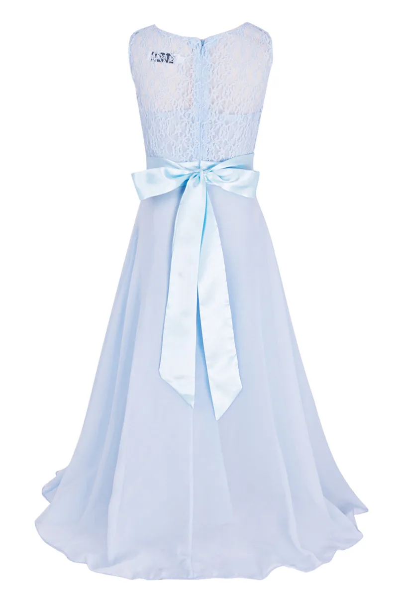 Infantil Vestido Girls Lace Flower Dress Kids Bridesmaid Wedding Formal Party Pageant Elegant Bridal Special Occasion | Детская одежда