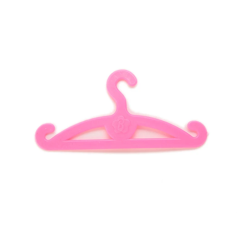 Оптовая продажа 50 шт./лот розовые вешалки для платья одежды аксессуары кукол