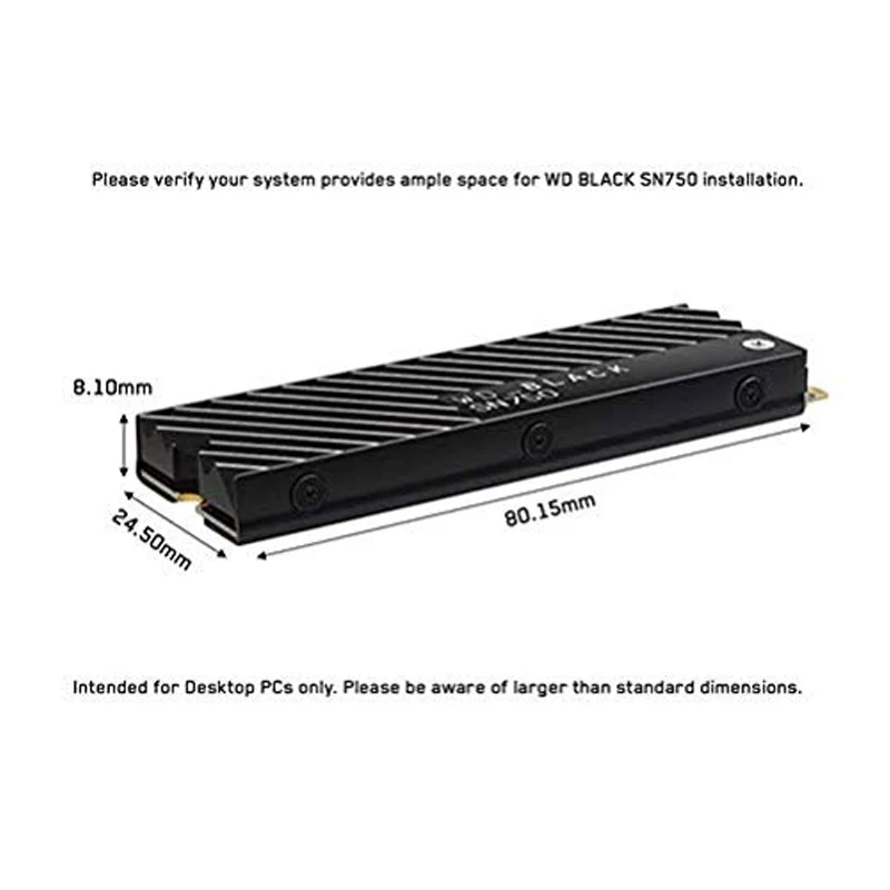 WESTERN DIGITAL WD BLACK SN750 SSD 250GB 500GB 1 ТБ M.2 2280 NVMe PCIe Gen3 * 4 Внутренний твердотельный