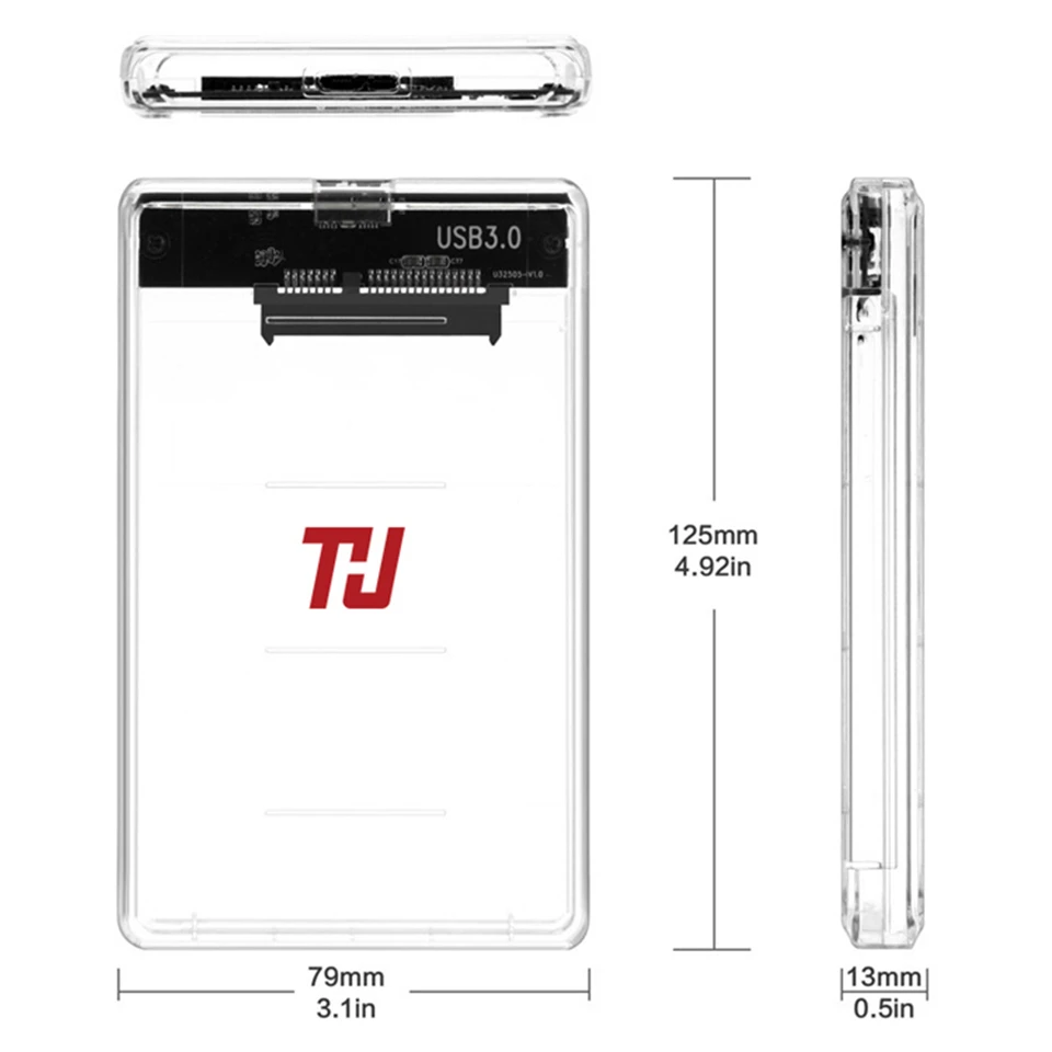 Прозрачный чехол для жесткого диска с интерфейсом USB 2 5 и 3 0|Корпус диска| |