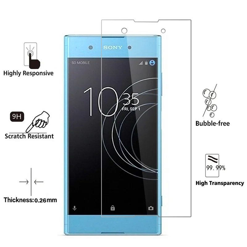 Изогнутое закаленное стекло 2.5D для Sony Xperia XA1 Plus Ultra XA 1 G3221 G3223 защитная пленка