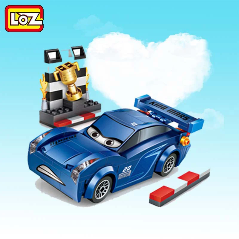 LOZ от Mini Qute кавайный американский фильм мультфильм автомобили супер герой