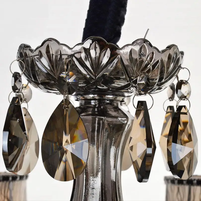 Винтажная люстра с большим дымом 24 шт.|chandelier crystal light|black chandelierblack chandelier |
