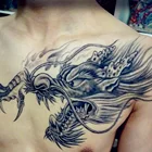 Водостойкие большие временные татуировки 22 х1, 6 см, мужские Переводные татуировки на руку, ногу, дракон, сексуальные товары