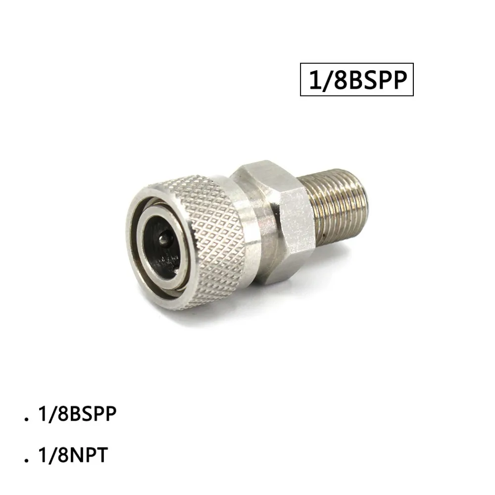 PCP Airforce Пейнтбол 1/8 BSPP 1/8NPT мужской Quick Disconnect 8 мм заполните сосок муфта