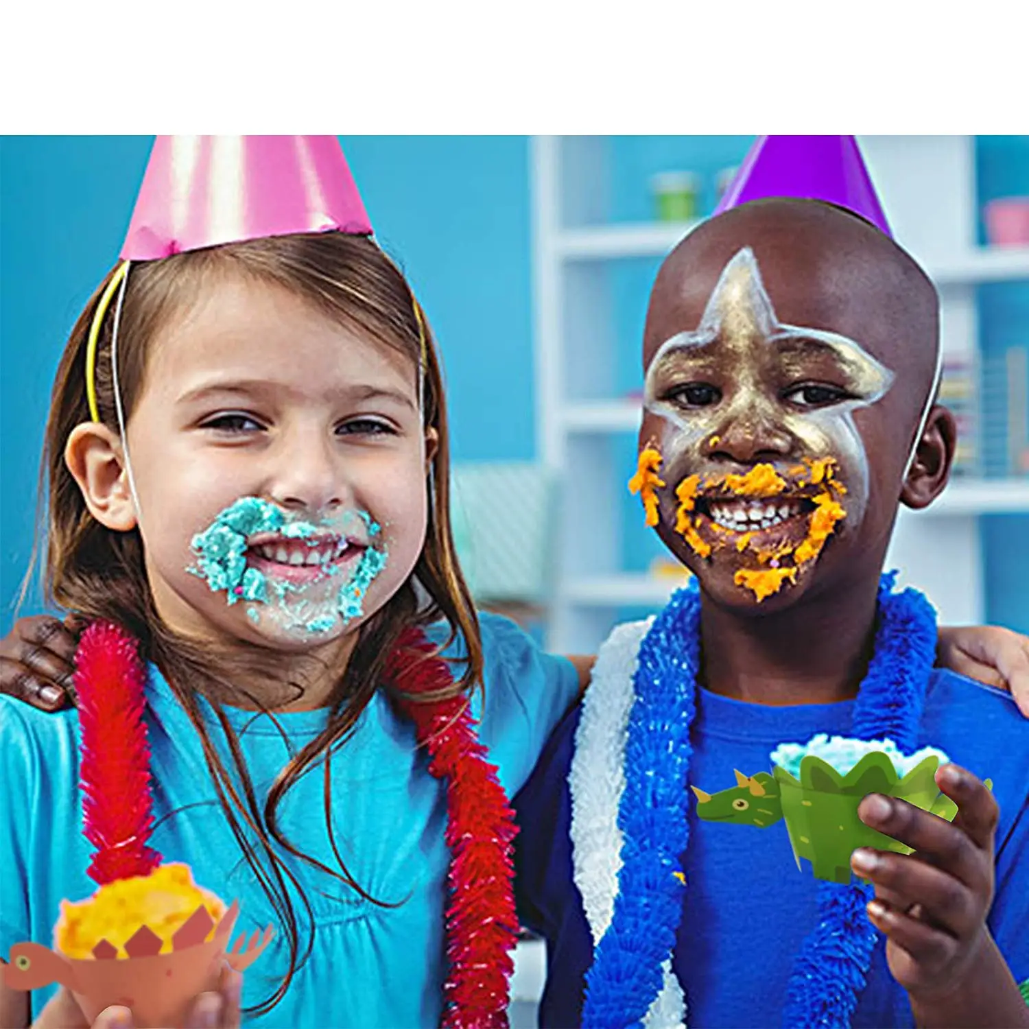 METABLE 12 набор динозавров обертки для кексов тематические вечерние поставки Baby Shower