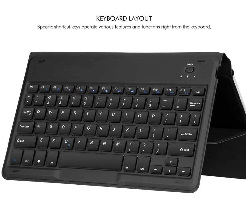 4,0 Bluetooth клавиатура кожаный чехол для microsoft Surface Go 10 дюймов выпущен, ультра-тонкий и легкий беспроводной keybord