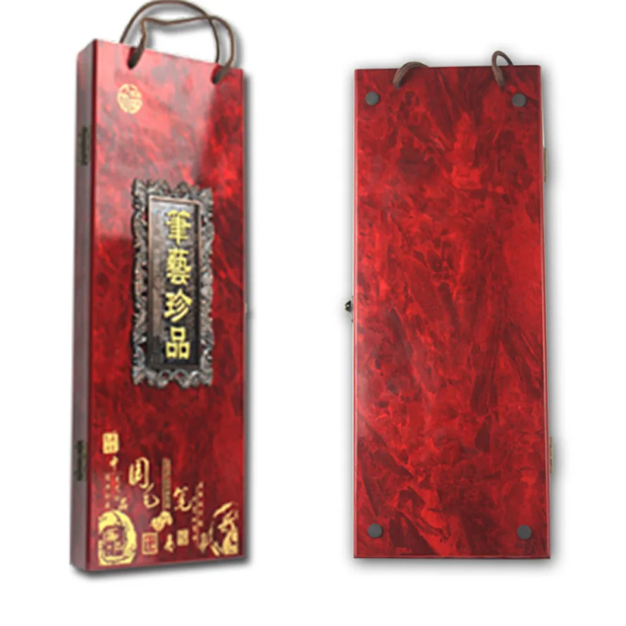 3 pcs/set Chinese Calligraphy Brushes Weasel hair brush for artist painting calligraphy Art supplies gift wooden box | Канцтовары для