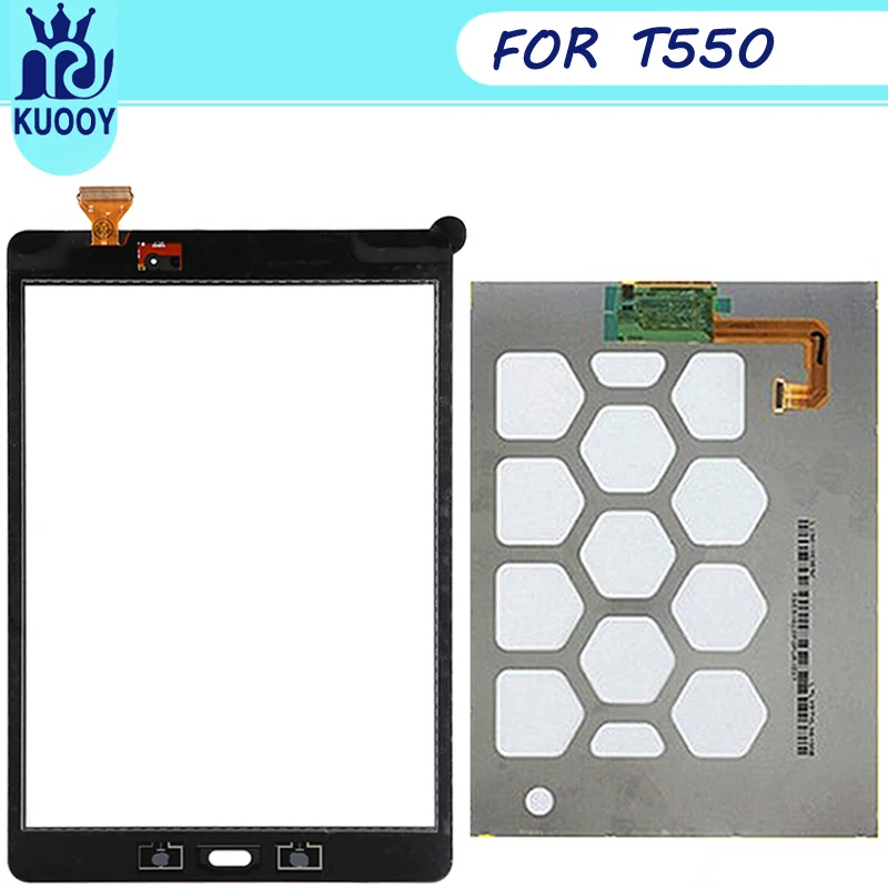 T550 ЖК Сенсорная панель дигитайзер для Samsung Galaxy Tab E SM-T550 T550 T555 дисплей сенсорный экран сенсор стекло объектив