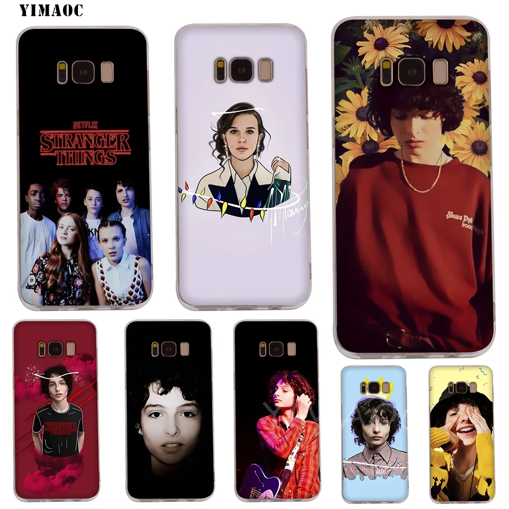 YIMAOC Finn Wolfhard Millie Bobby Brown Soft Case for Galaxy j3 j5 j6 j7 A5 2017 A6 A9 2018 Note 8 9 S7 edge S8 S9 S10 Plus S10e |
