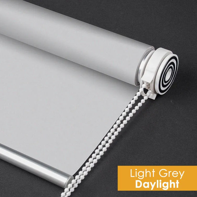 DL Light Grey SCHRLING ткань дневного света нет необходимости сверлить Натяжные рулонные шторы очень легкая установка внутри крепление рулонные шторы для гостиной - Цвет: DL Light Grey