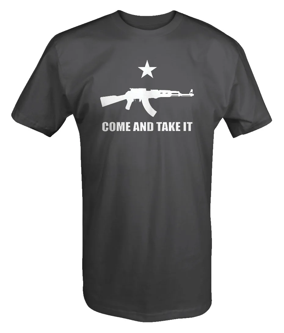2019 горячая распродажа 100 и хлопковая футболка с надписью Come and Take It Molon Labe Star AK47