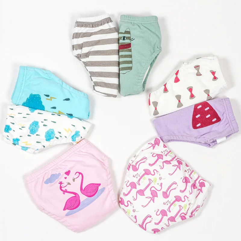 High Quality Duplex Learning Pants Reusable Baby Training Shorts Infant Cloth Nappies Washable 2pcs/lot