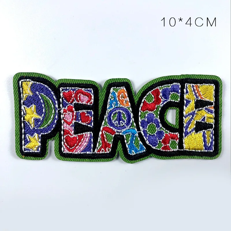 PGY Peace/нашивки с вышитыми буквами, круглые цветные аппликации для геев, для одежды, железные значки с надписью Love Car, 3D, сделай сам, пальто, Декор