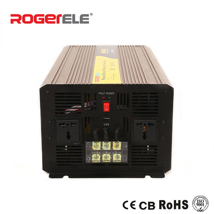 4000 Вт 12VDC/24VDC к 110VAC/220VAC Солнечный чистый синусоидальный инвертор
