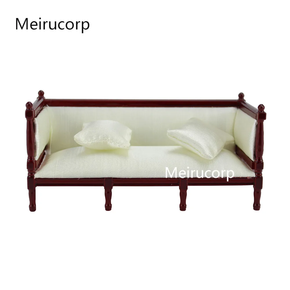 

1/12 scale doll house miniature furniture Supple Fabric seating And pillow