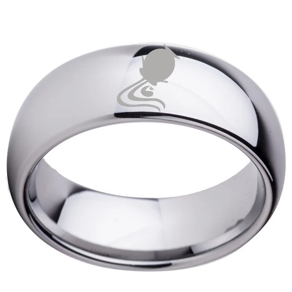 Кольцо унисекс из карбида вольфрама с созвездиями зодиака и Зодиака 8 мм |