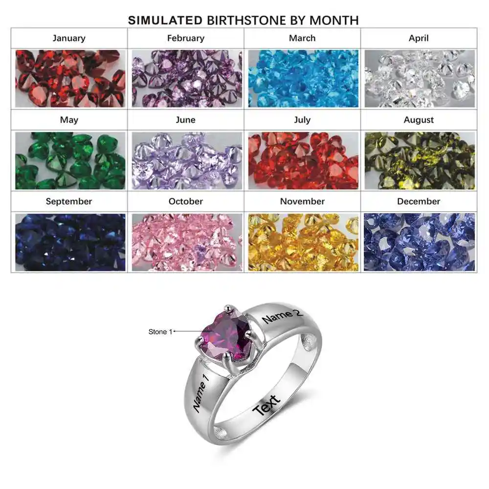 Новинка 925 пробы серебряные обручальные кольца кольцо с камнем на день рождения