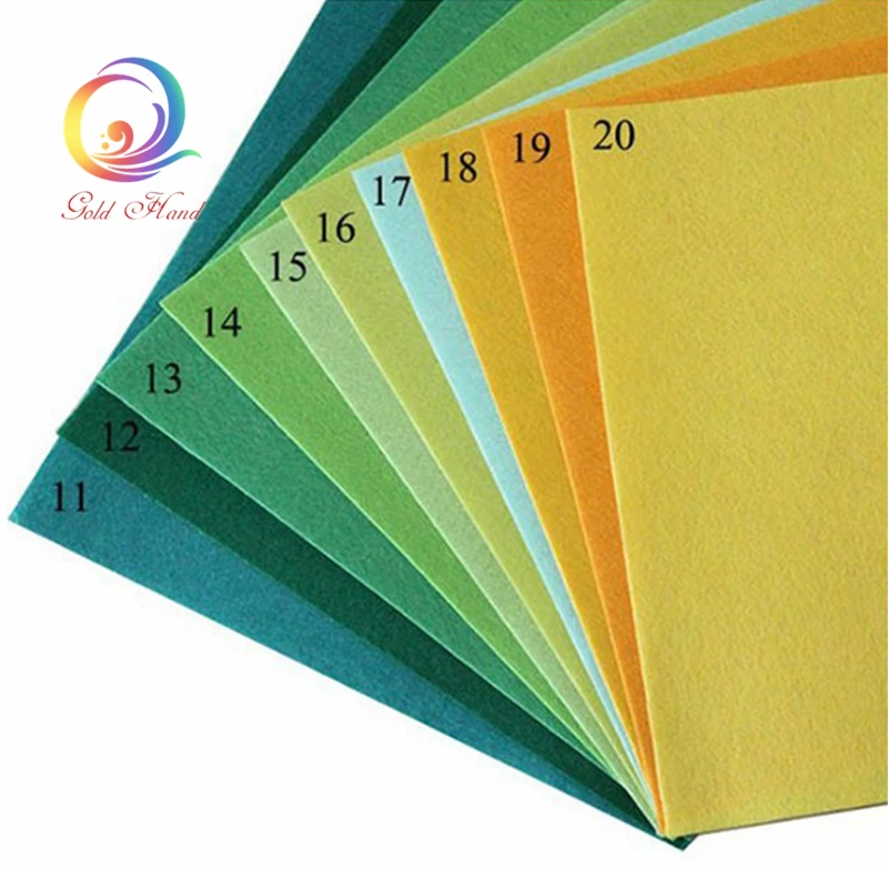 1 мм Нетканая полиэфирная фетровая Ткань DIY Ручная работа шитье домашний декор