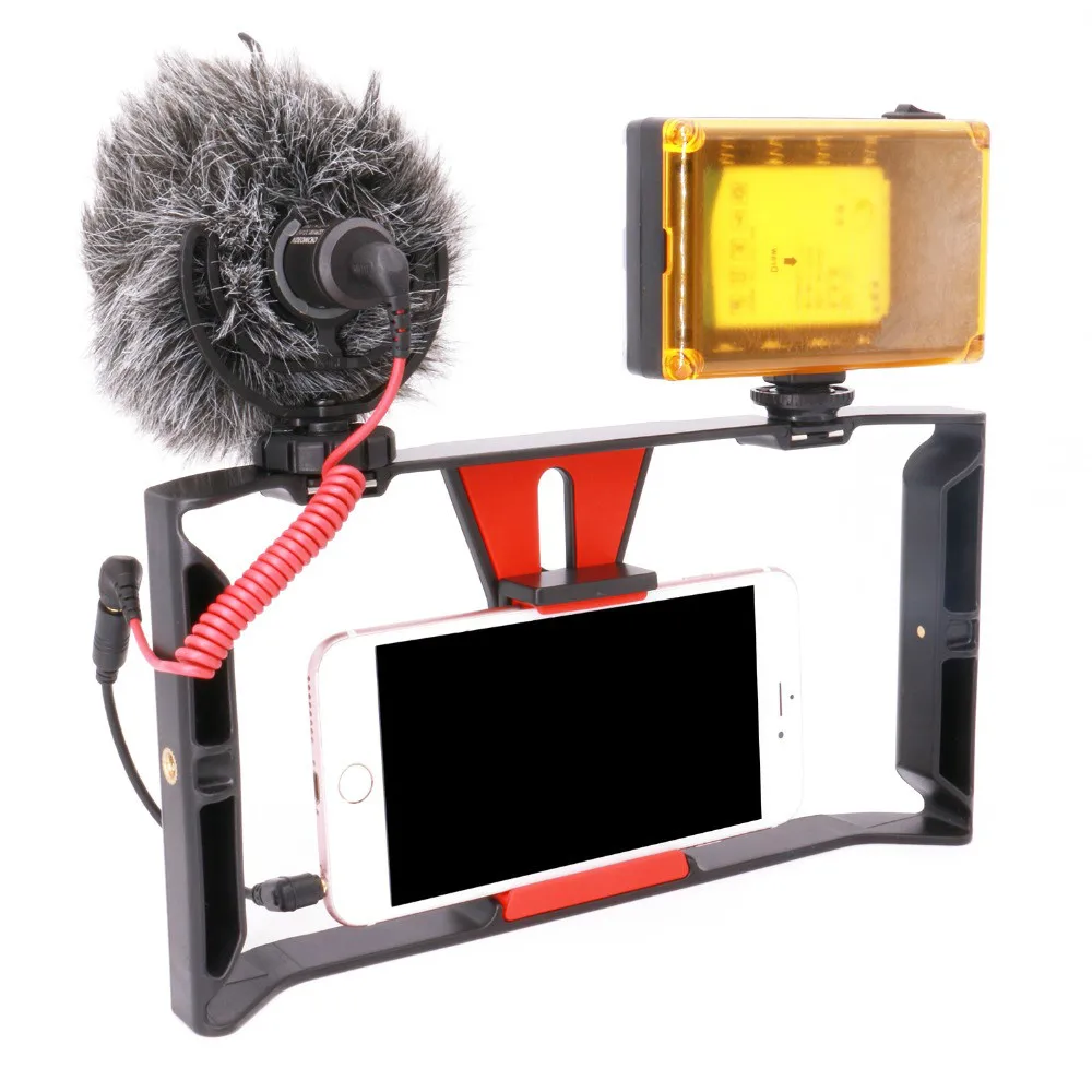 Ulanzi ручной телефон видео Rig сумка с ручкой стабилизатор для iPhone X samsung S8 livereaming Youtube