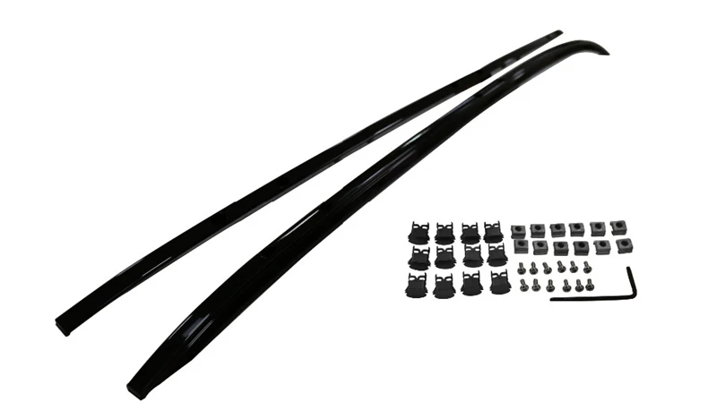 For Mazda CX9 CX-9 Roof Rack Rails Bar Luggage Carrier Bars top Racks Rail Boxes Aluminum alloy - Color: black