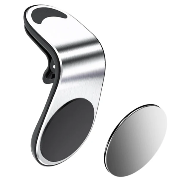 Silver ACCEZZ магнитный автомобильный держатель для телефона для iPhone X XS samsung huawei Air Vent держатель подставка для смартфона магнитный автомобильный держатель для телефона - Цвет: Silver