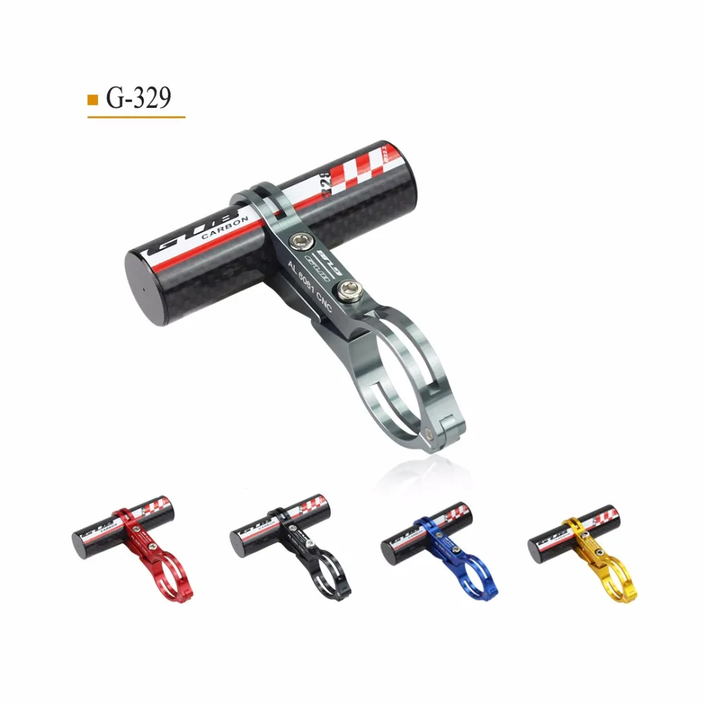 Углеродного Волокна Велосипед Руль Extender Крепление Лампы Кронштейн ЧПУ Легкий MTB