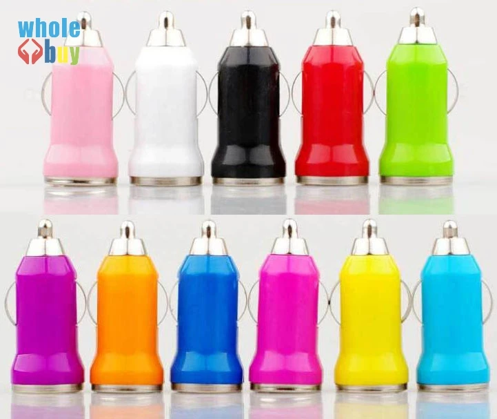 200 шт./лот красочное автомобильное зарядное устройство Mini USB для IPhone 5 5s 4 4G 3G IPod ITouch