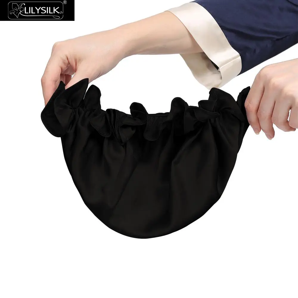 Lilysilk шапка женская 100% натуральный шелк Шикарный китайский спящая красавица Cap 2016