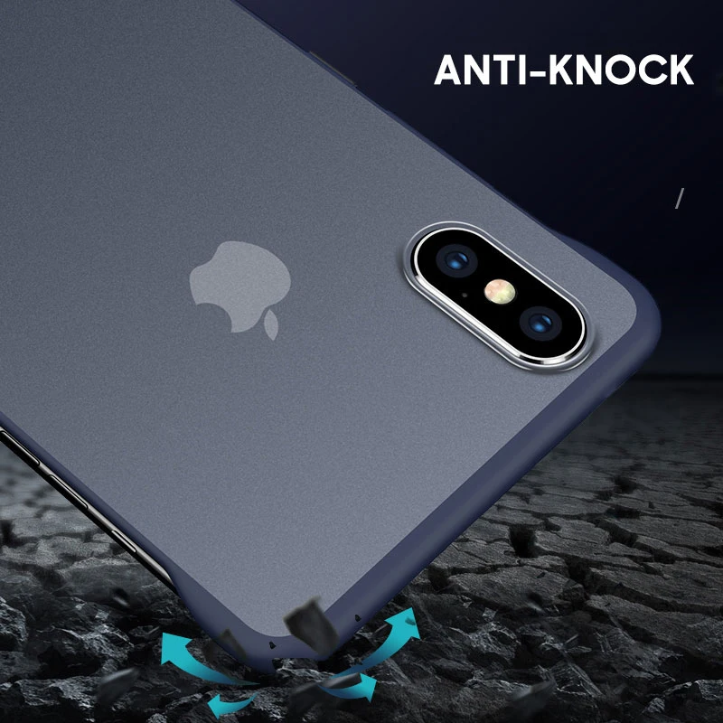 Чехлы для iPhone X XS XR Max 11 Pro тусклый полированный чехол 8 7 6 6S Plus Бескаркасный с