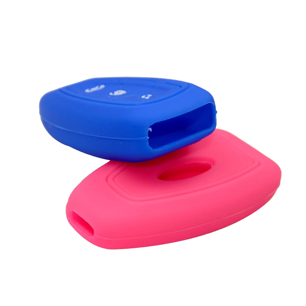 OkeyTech 3 кнопки силиконовый чехол для ключей от машины Ford Mondeo Focus Fiesta Kuga C Max S MK3