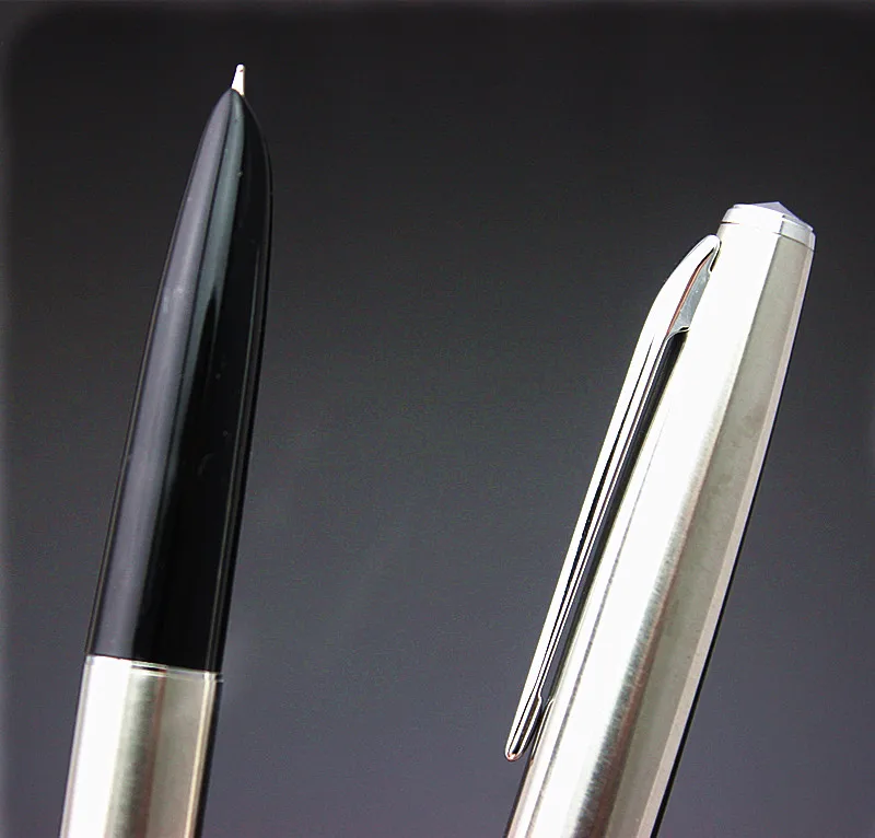 

Jinhao 911 Серебряная стальная перьевая ручка с 0,38 мм, дополнительный тонкий наконечник, гладкие ручки для письма, для рождественского подарка, ...