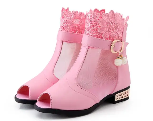 Новинка 2017 года летние детские сандалии для девочек детская обувь ажурная