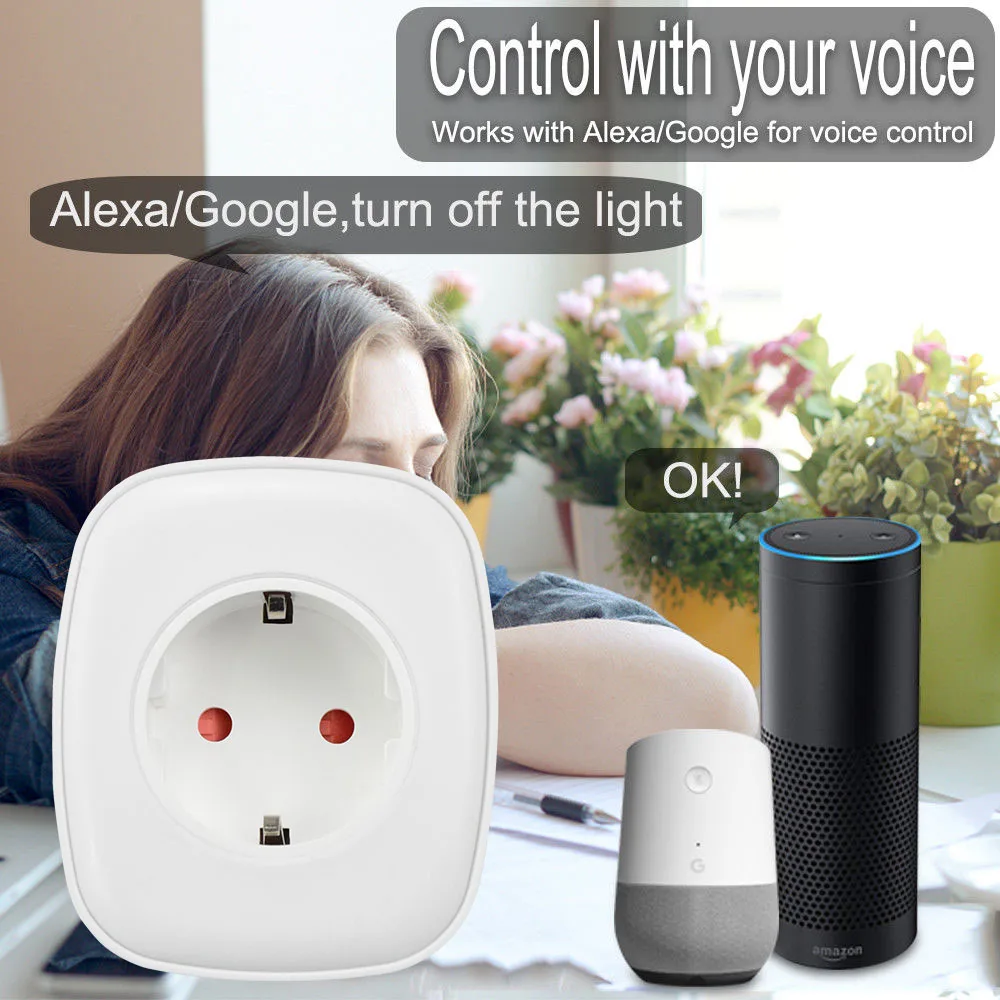 Умная розетка Timethinker Wi Fi Разъем AU UK US EU для Alexa Google Home Automation приложение голосового