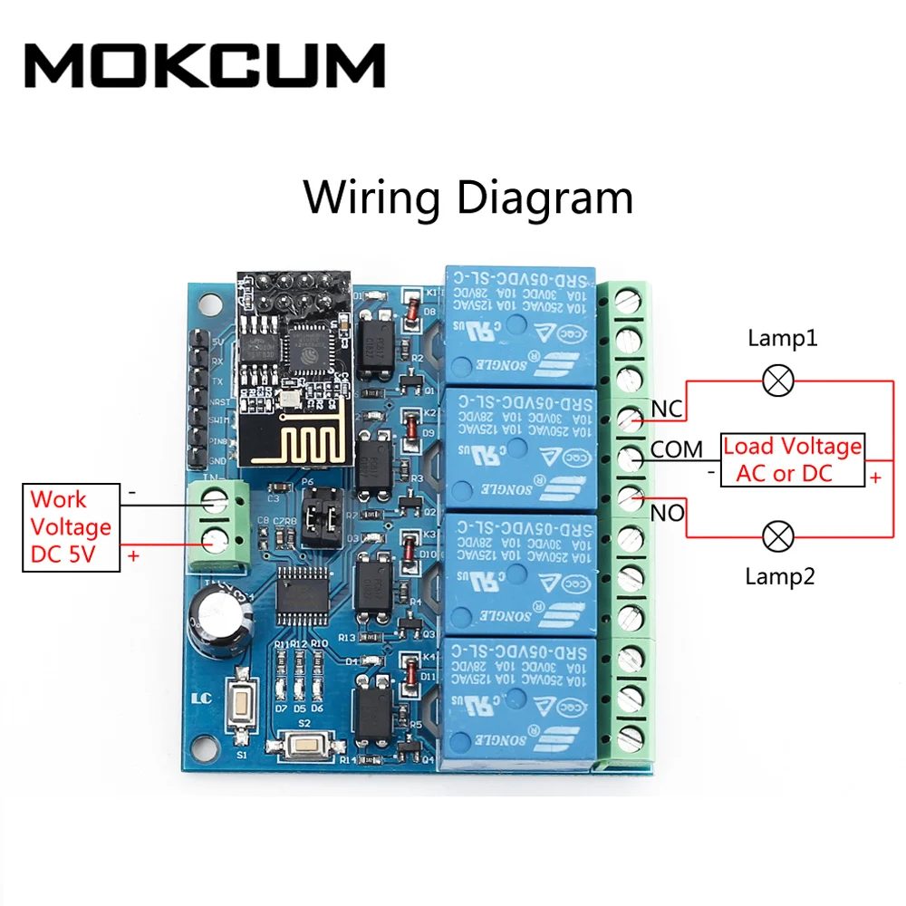 5V ESP8266 ESP 01 4 Wifi реле канала модуль дистанционного Управление переключатель для