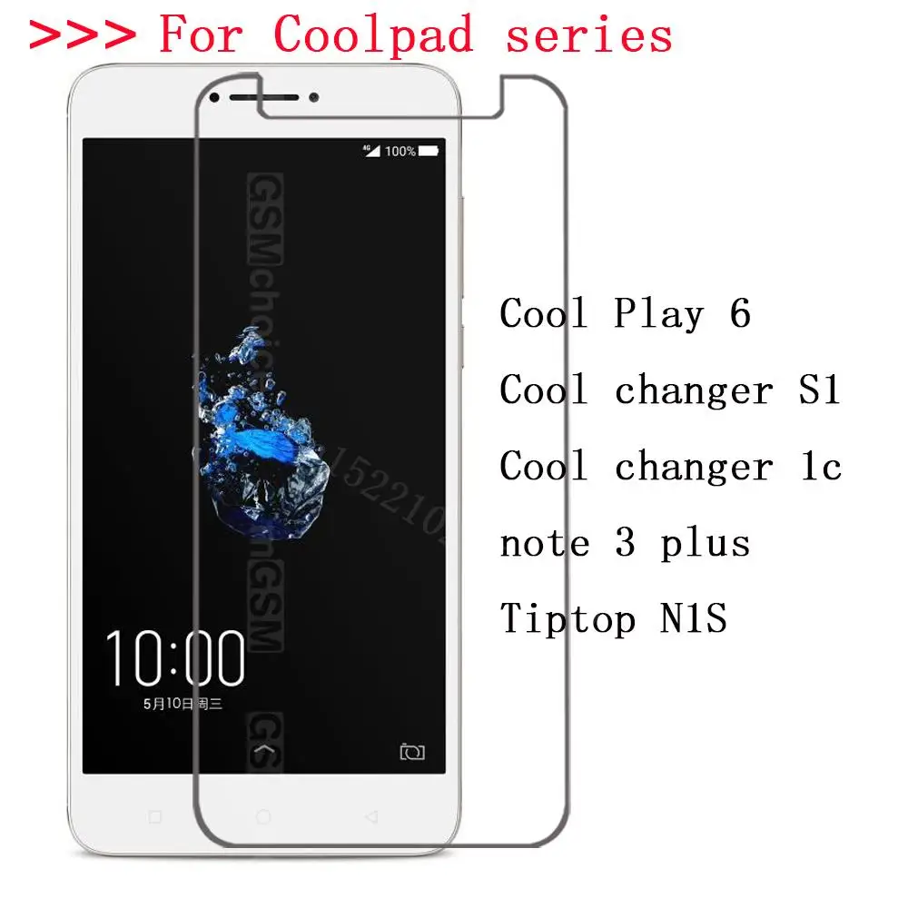 Закаленное стекло для Coolpad Cool changer S1 1c Play 6 Tiptop N1S note 3 plus Взрывозащищенная защитная пленка защита для экрана 55