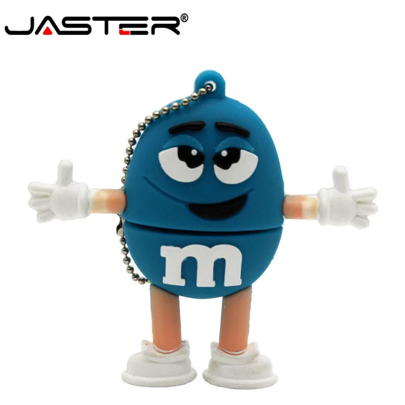 Флэш накопитель JASTER USB 2 0 m &amp m's Chocolate объемом 4 ГБ 8 милый флэш M Bean 16 32 Usb 64