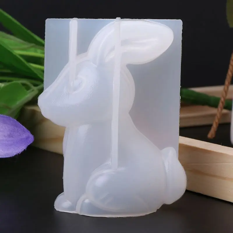 1 Silicone Mold 3D Animal Cute Rabbit Deer Christmas Gifts DIY Jewelry Pendant Tools Decor Crafts Resin Molds Handmade Findings - Цвет: 1