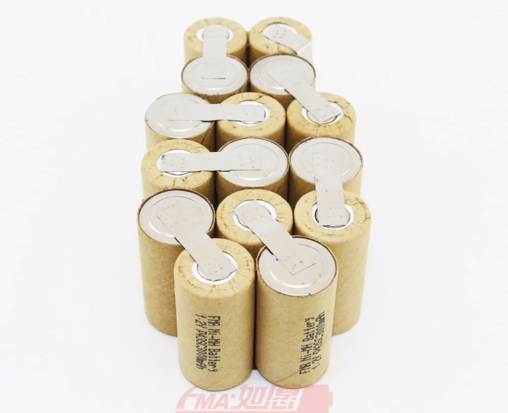 Ni mh аккумуляторная батарея SC 18V 3000mAh DIY для AEG B1820 беспроводные сверлильные