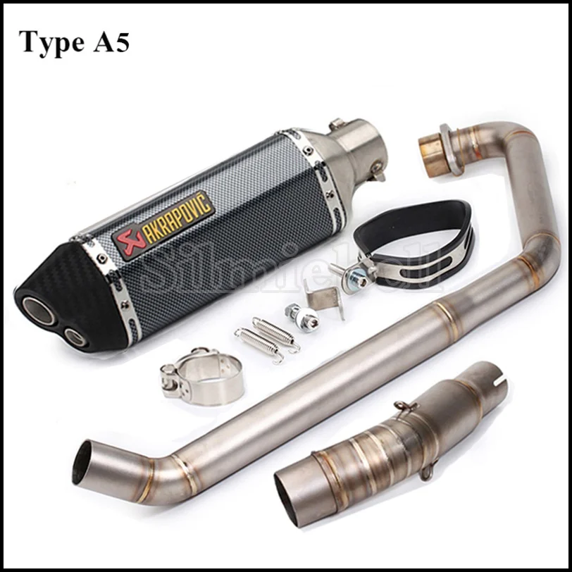 CB150R Escape Moto выхлопная труба для Honda CBR150R CBR150 без шнуровки мотоцикла Akrapovic глушитель