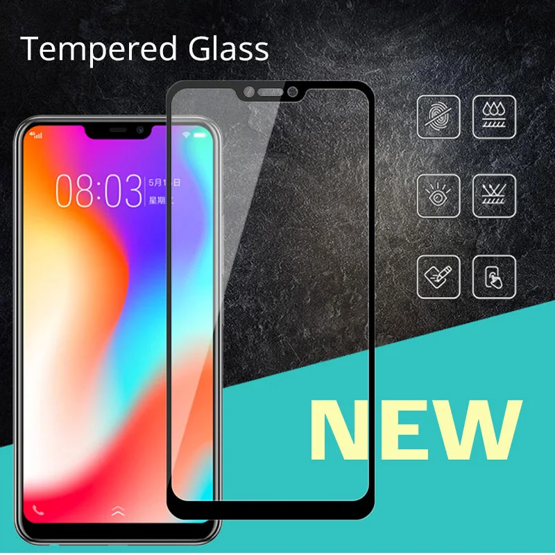 Защитная пленка для экрана телефона Vivo Y81 закаленное стекло с полным покрытием