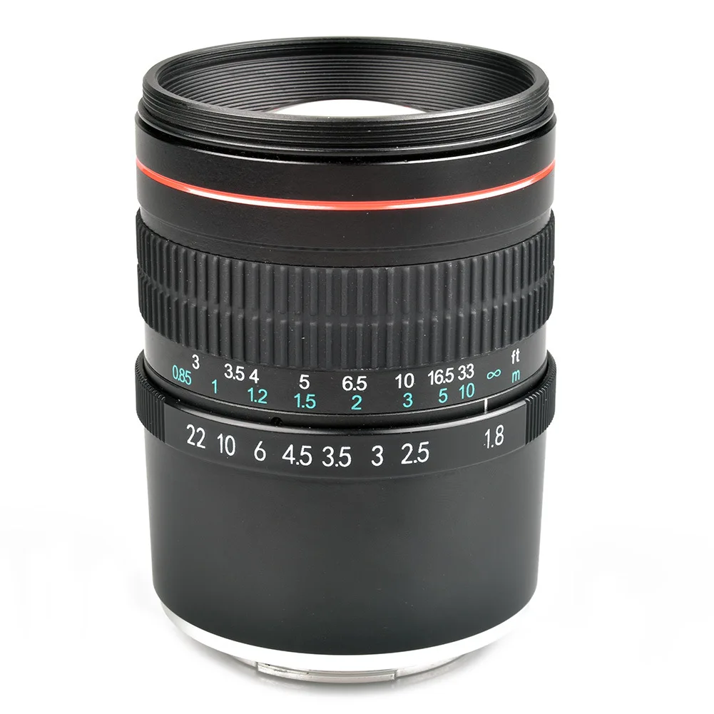 Объектив SLR 85 мм F1.8 большой светильник Круглый фиксированное фокусное